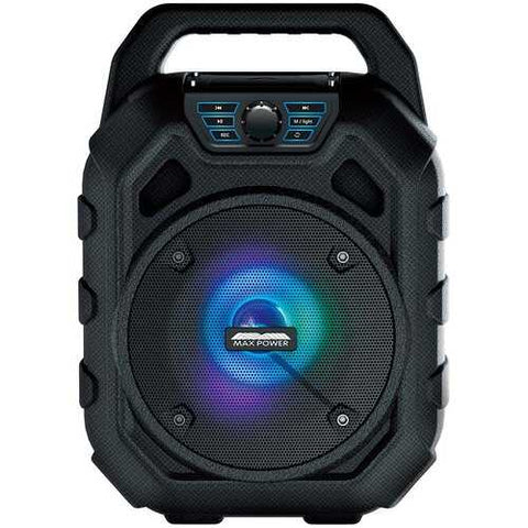 Maxpower Bluetooth Speaker - IPX-6 Water Proof Dust Proof and Floats! FM Radio & Front Dancing LED