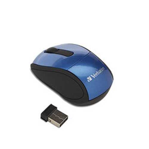 Wireless Mini Travel Mouse Blu